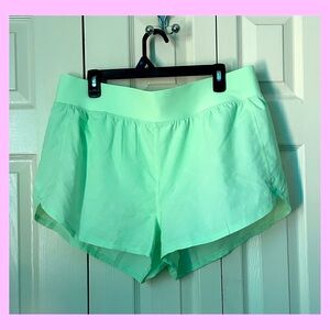 NWOT Asics Light Green Women's Athletic Shorts